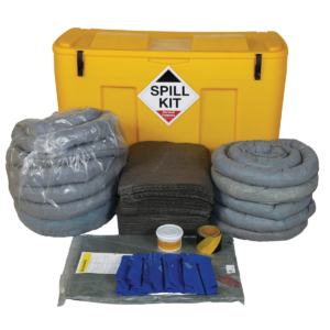 250 Litre Spill Kit In Locker With Plug Rug Drain Cover