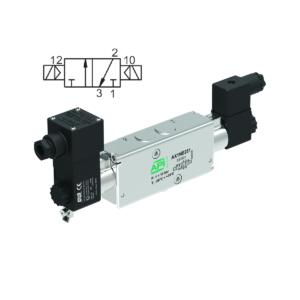 3/2 Solenoid/Solenoid Ex Air Pilot Encapsulated Coil Inline & NAMUR Interface Valve (Electronically Operated Ex dm)