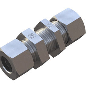 L Series Straight Bulkhead Fitting - Complete With Lock Nut