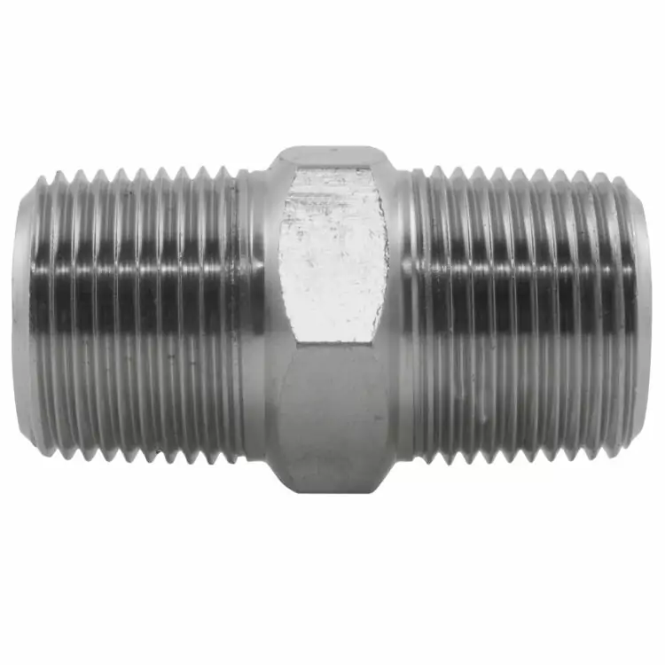 1-1/4" NPT HEXAGON NIPPLE 3000LB 316/L STAINLESS STEEL