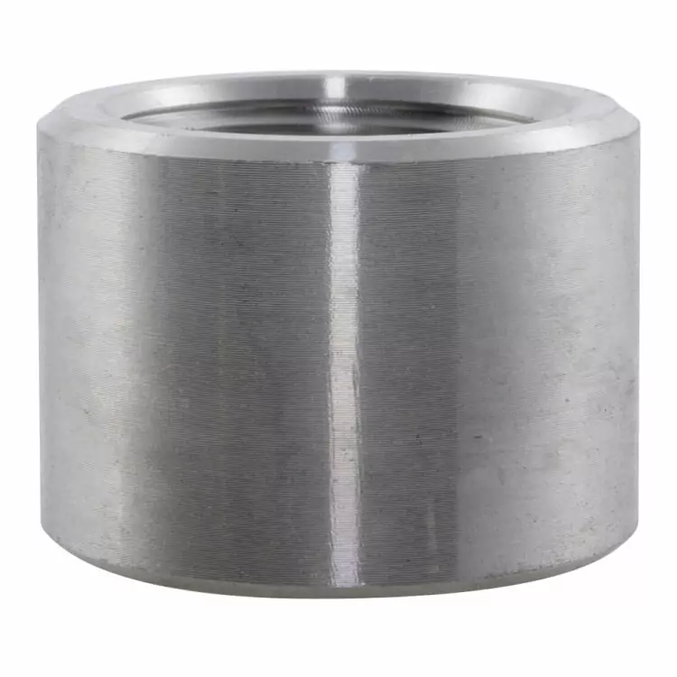 1-1/4" NPT FEMALE HALF COUPLING 3000LB 316/L STAINLESS STEEL