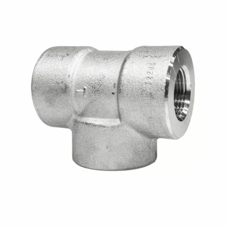 1/2" NPT EQUAL TEE 3000LB 316/L STAINLESS STEEL