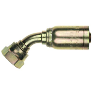 BSPP 45° Swept Female One Piece Hose Fittings