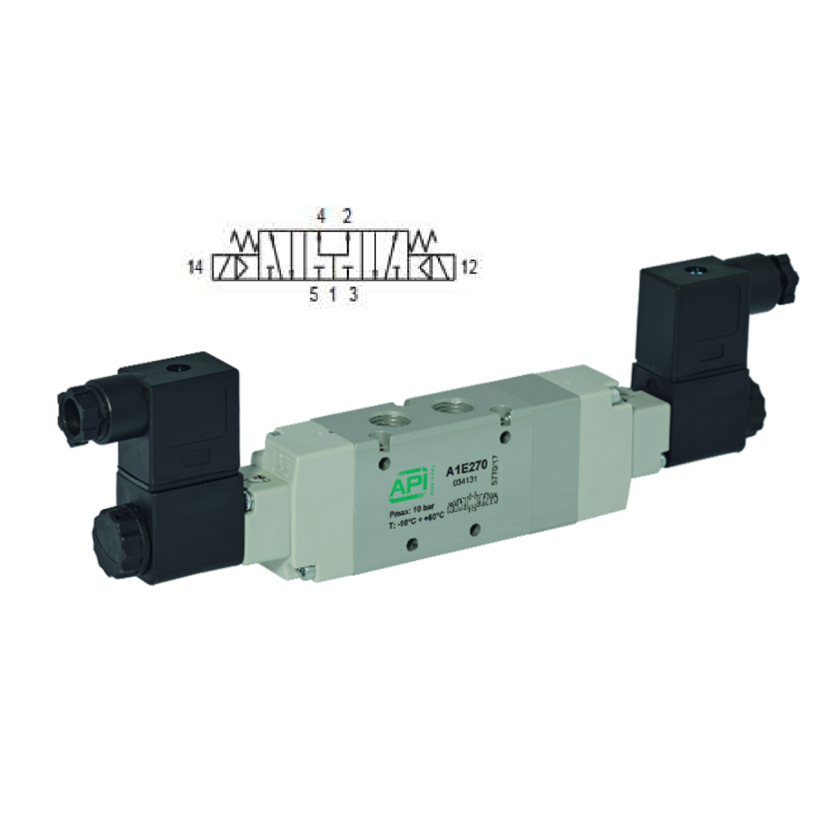 1/4" 5/3 Pressurised Centres Electrically Operated Valve