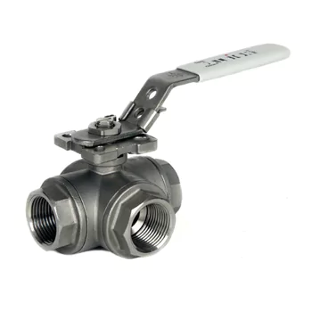 PN82 Stainless Steel 'T' Port Ball Valve 1 1/4"