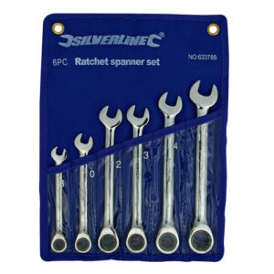 Fixed Head Ratchet Spanner 6 Piece Set