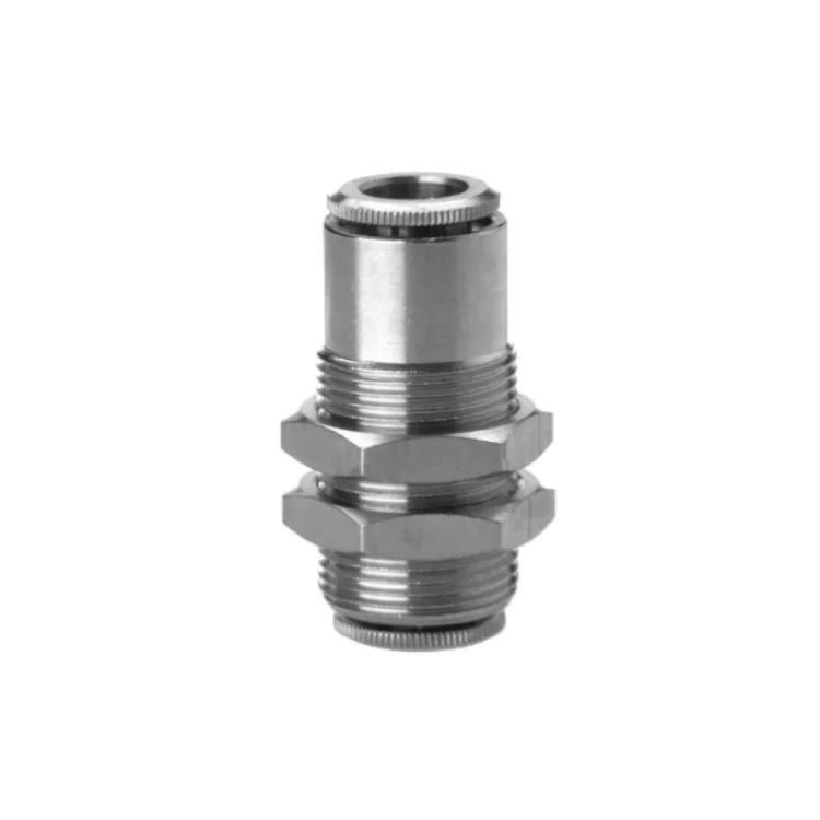 Micro Push In Bulkhead Connector 3mm Tube