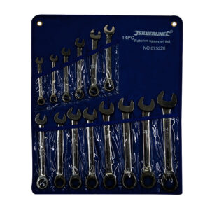 Fixed Head Ratchet Spanner 14 Piece Set