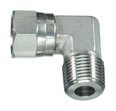 3/4" 37 deg JIC swiv. fem to 3/8" NPT male 90° elbow