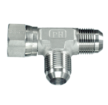 2 1/2"-12 37° JIC swivel run T adaptors