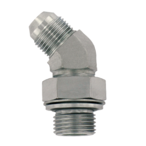 Stainless Steel JIC Male to BSP Male 45° Adjustable Elbow