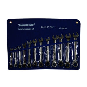 Fixed Head Ratchet Spanner 12 Piece Set