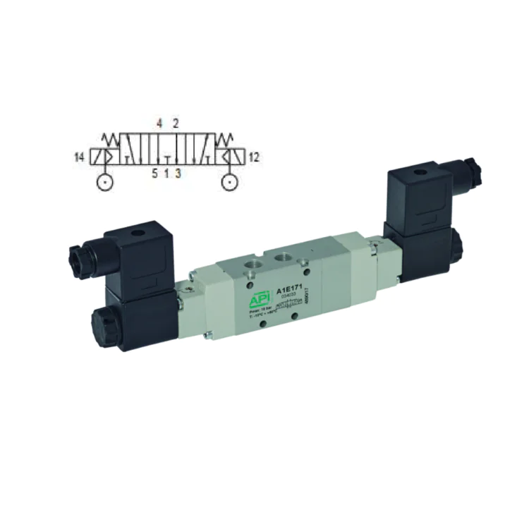 5/3 Open Centres Air Pilot 1/8" Electrically Operated Valve