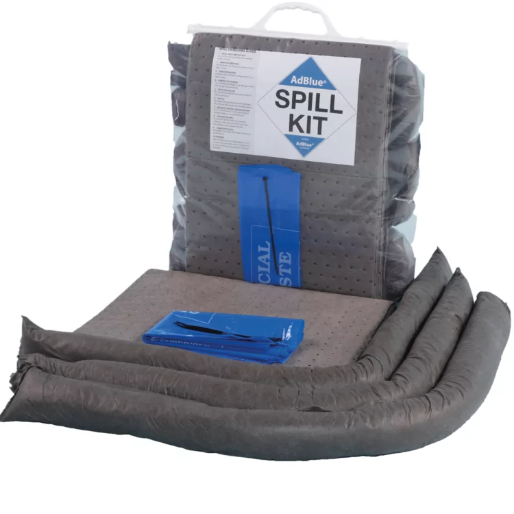 50 litre AdBlue spill kit in blue shoulder bag