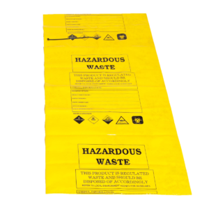 Hazardous Waste Disposal Bags & Ties - Small 46 x 90cm (50 micron)