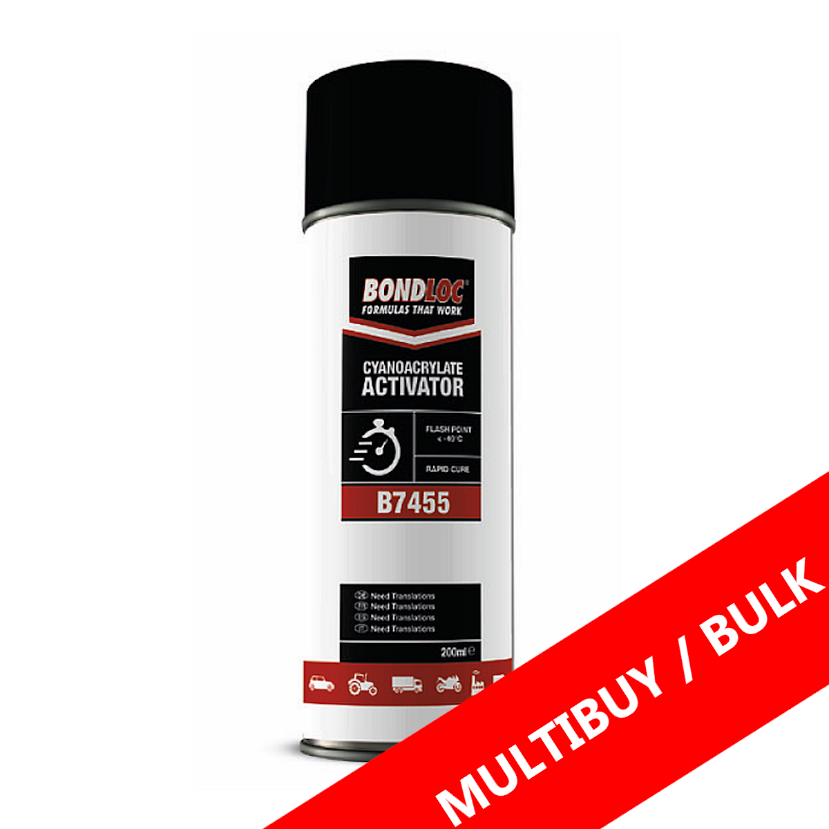 Buy Bondloc B7455 Cyanoacrylate Activator Online Hydraulic Megastore