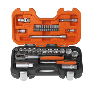 Bahco Socket Set of 34 Metric 1/4in & 3/8in Drive