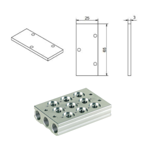 Blanking Plate For 1/4" Sub Base