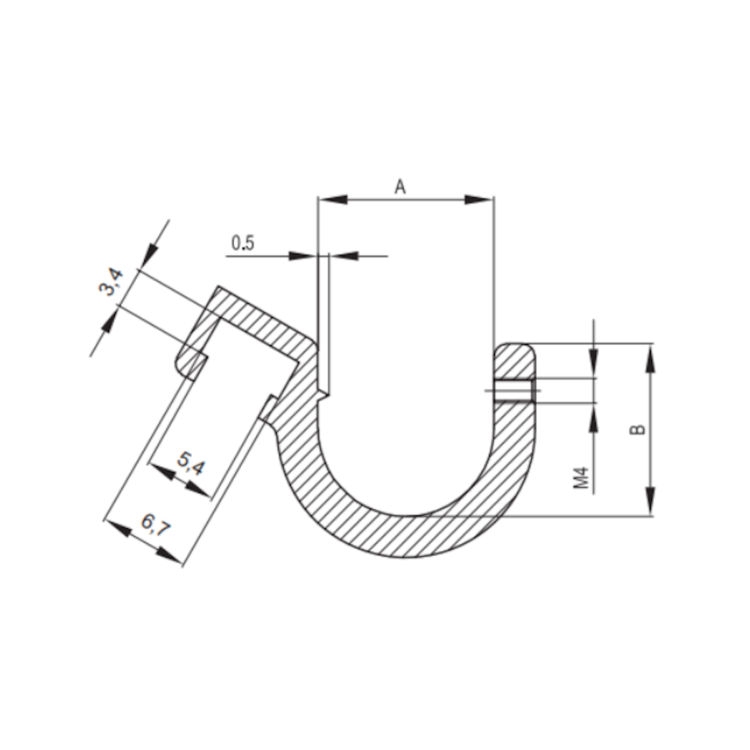 Brackets for AMA Cylinders schematic | Hydraulic Megastore