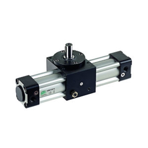 63mm Bore CRT Rotary Double Acting Pneumatic Cylinder (Double Male Pivot Gear)