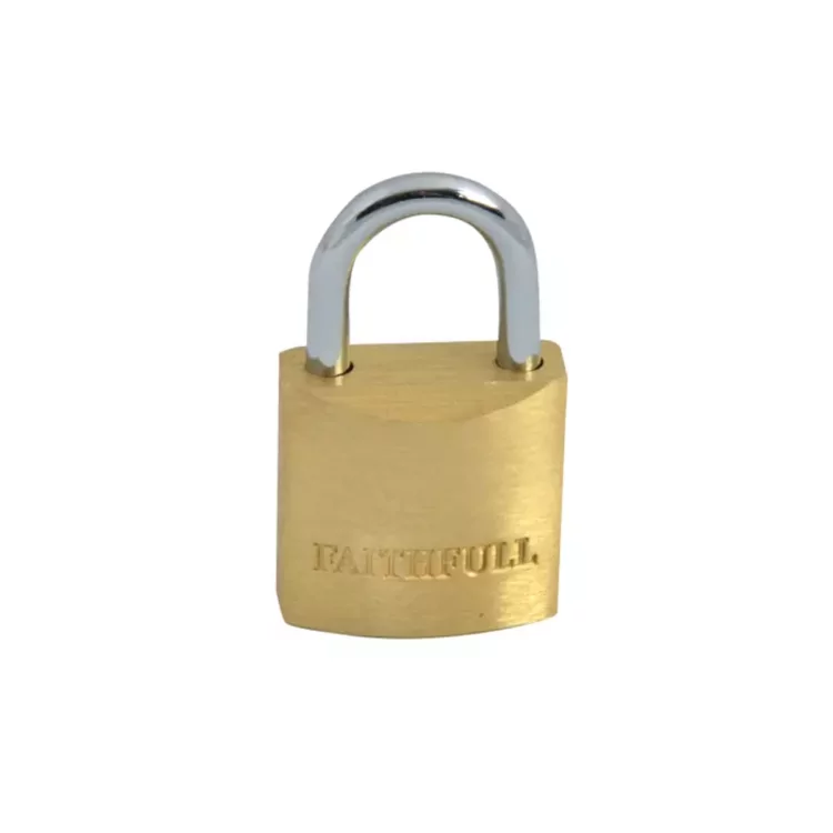 Brass Padlock 25mm 3 Keys