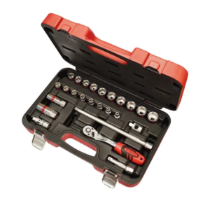 Faithfull Socket Set of 25 Metric 3/8in Square Drive