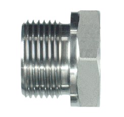Stainless Steel BSP Male to NPT Female (Form A) Adaptor