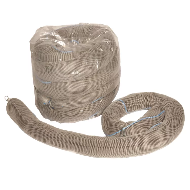 12cm x 3m Rope, Clips Rings & Net, Poly wrapped