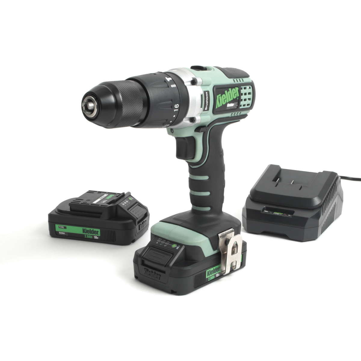 Kielder Combi Drill 18v Two Batt 2.0Ah 230v UK KWT 001 17