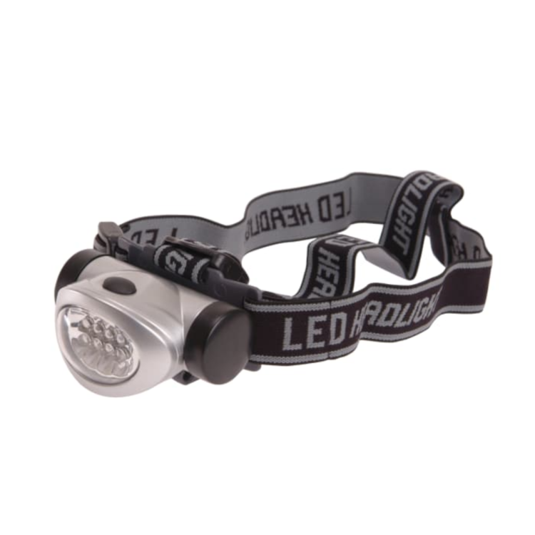 LHLEDHEAD Headlight 3 Function Silver 8 LED