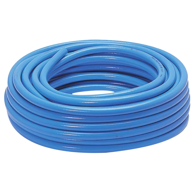 BLUE BRAIDED PVC HOSE 24X16 ROLL 25M
