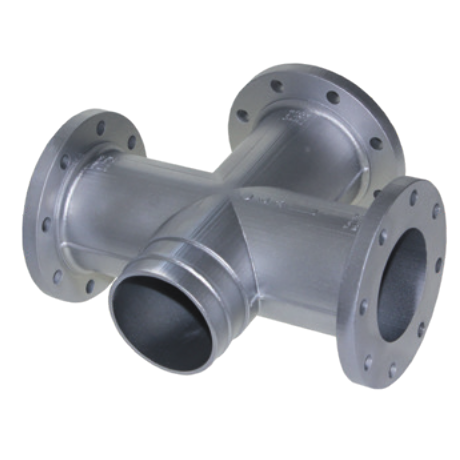 3-FLANGED CROSS Ø 168 DN150 (EN-ISO)