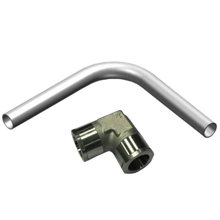 STAINLESS STEEL 316L 90° ELBOW Ø 22 (BENDED PIPE)