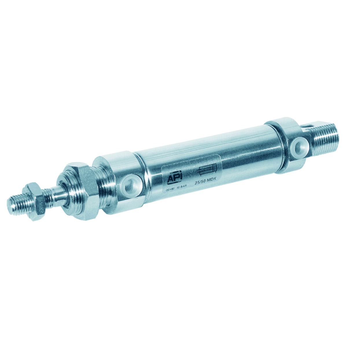 25mm Bore / 200mm Stroke Stainless Steel Double Acting Cylinder ISO 6439