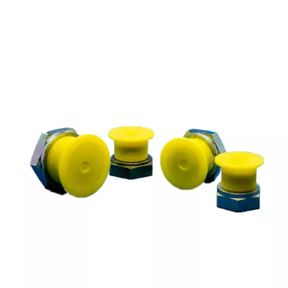 Pack of M16 100 Yellow Metric Push-On Caps