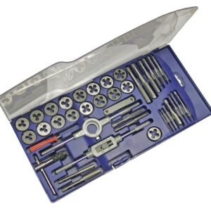 Metric Tap and Die Set of 39 Carbon Steel