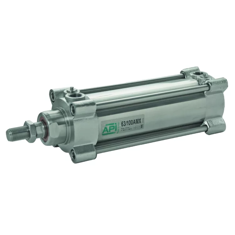 100 Bore / 850 Stroke Stainless Steel Cylinder AMX Series ISO 15552