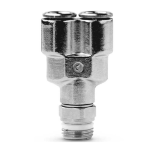 Push In Fitting Swivel Y Connector