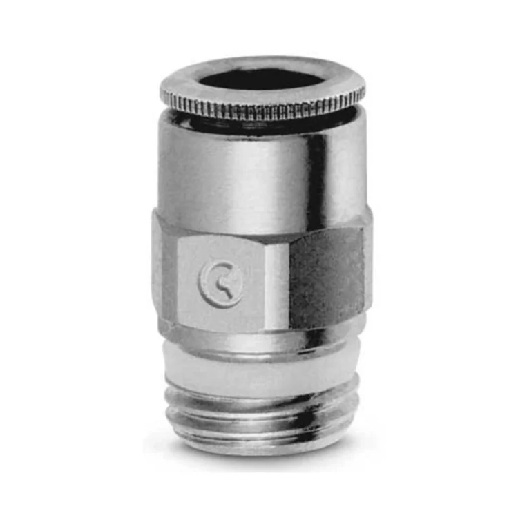 Push In Fitting Male Stud-5mm tube-1/4 thread