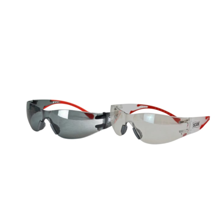 SCAPPEFSTWIN Flexi Spec Safety Glasses Twin Pack