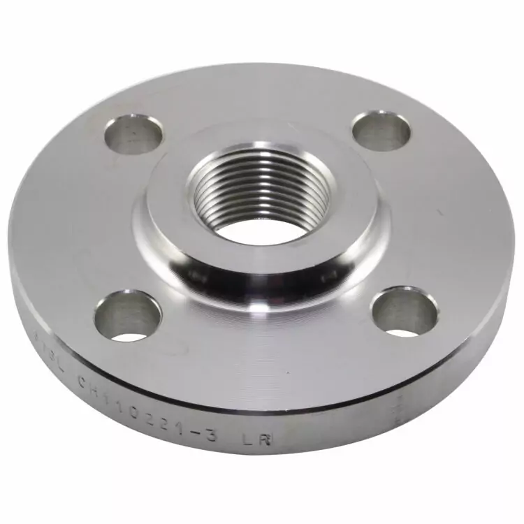 3" BSPP PN16 TYPE 13 RAISED FACE BOSSED SCREWED FLANGE 316L STAINLESS STEEL