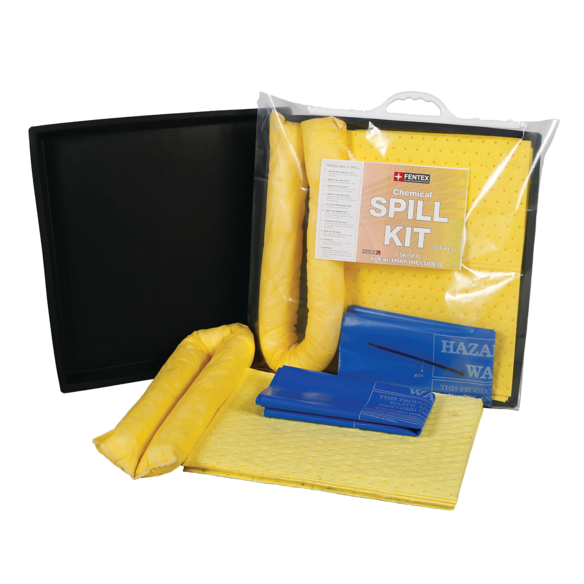 15 Litre Spill Kit with Flexi-Tray
