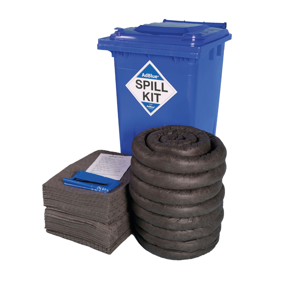 25 Litre AdBlue Spill Kit With Absorbent Socks Pads Carry Bag And