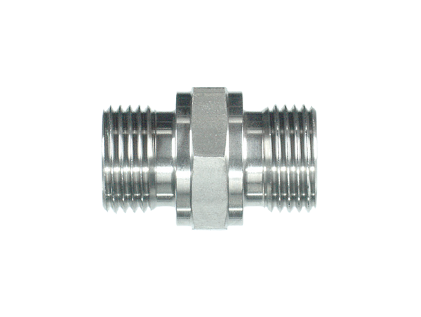1" BSPP to 3/8" BSPP M/M (60° Cone) Stainless