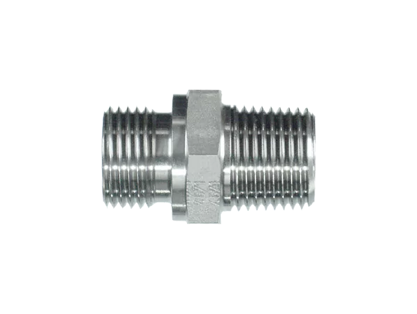 BSPP 3/4" (60 coned) to 3/4" NPT M/M adaptor BS 5200