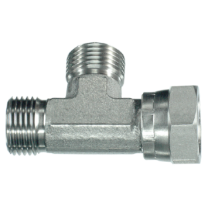Stainless Steel Fixed Male BSP x Swivel Female BSP Tee Adaptor