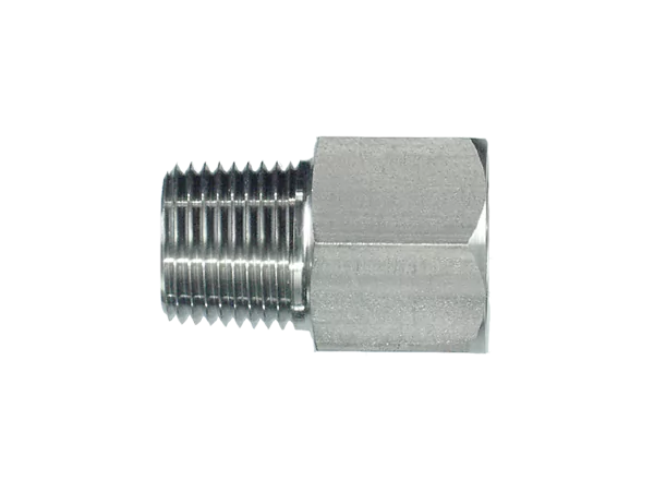 1/2" NPT male to 1/2" NPT female bush