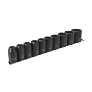 Tengtools Impact Socket Set of 10 Metric 1/2in Drive