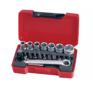 Tengtools Socket Bit Set of 20 1/4in Drive