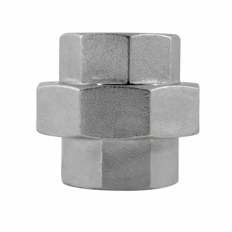 3/8" NPT CONE SEAT UNION FEMALE/FEMALE 150LB 316 STAINLESS STEEL
